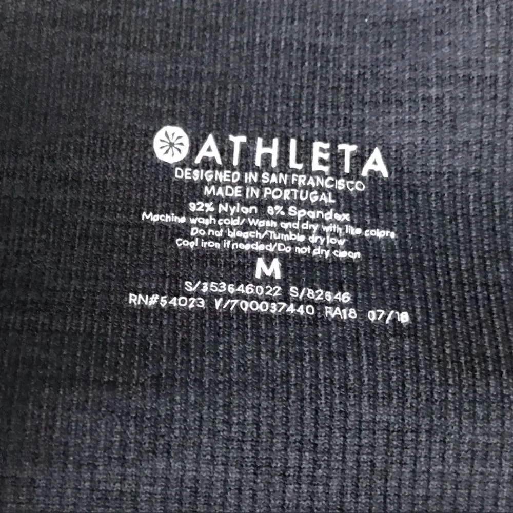 Athleta Halasana Seamless Tight Gray Leggings M